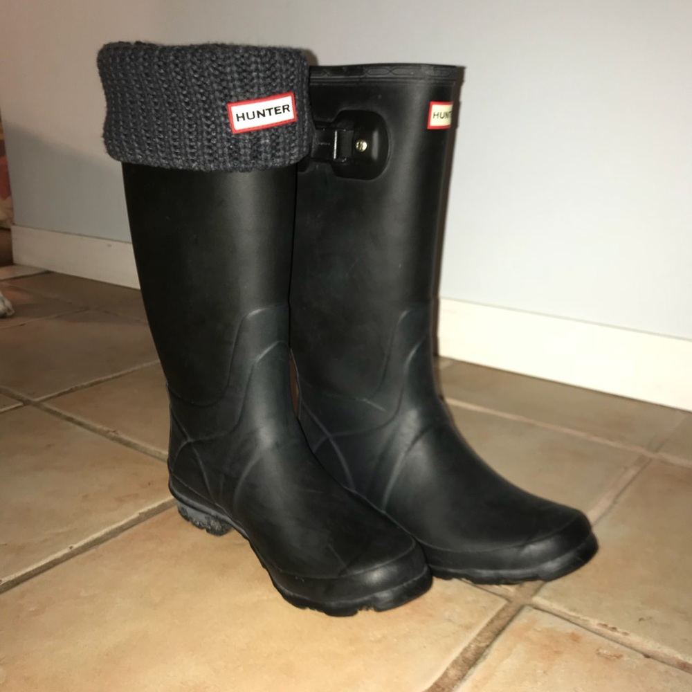 Tall Hunter boots and hunter boot socks